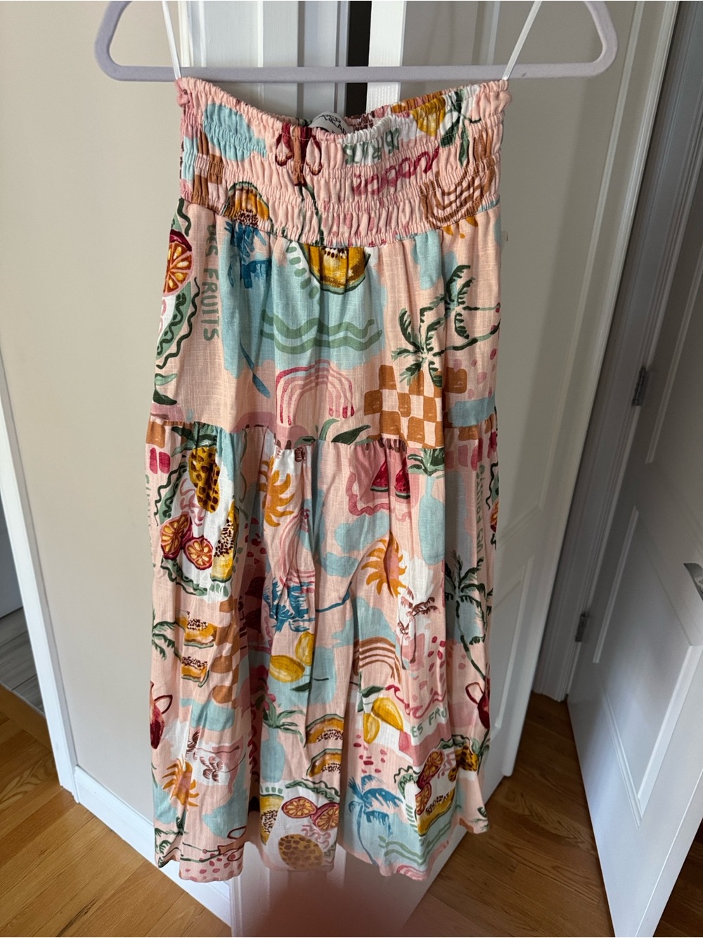 Paper heart two piece maxi shirt and Smocked topTropical sundress nwt xs - Picture 5 of 7